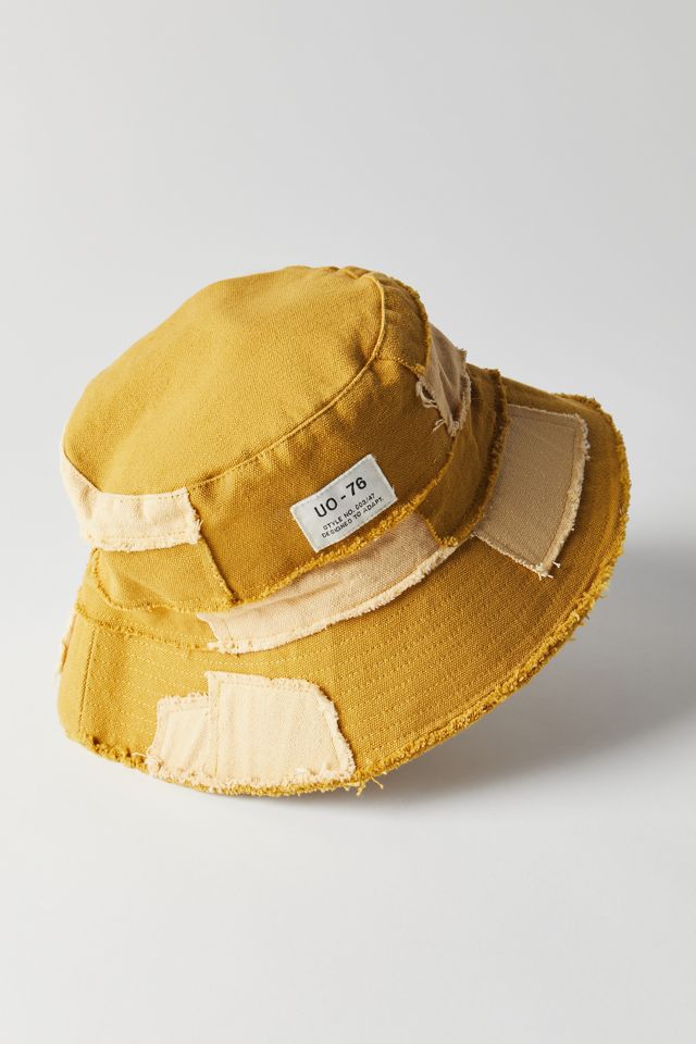 Urban Outfitters + Frayed Patchwork Bucket Hat