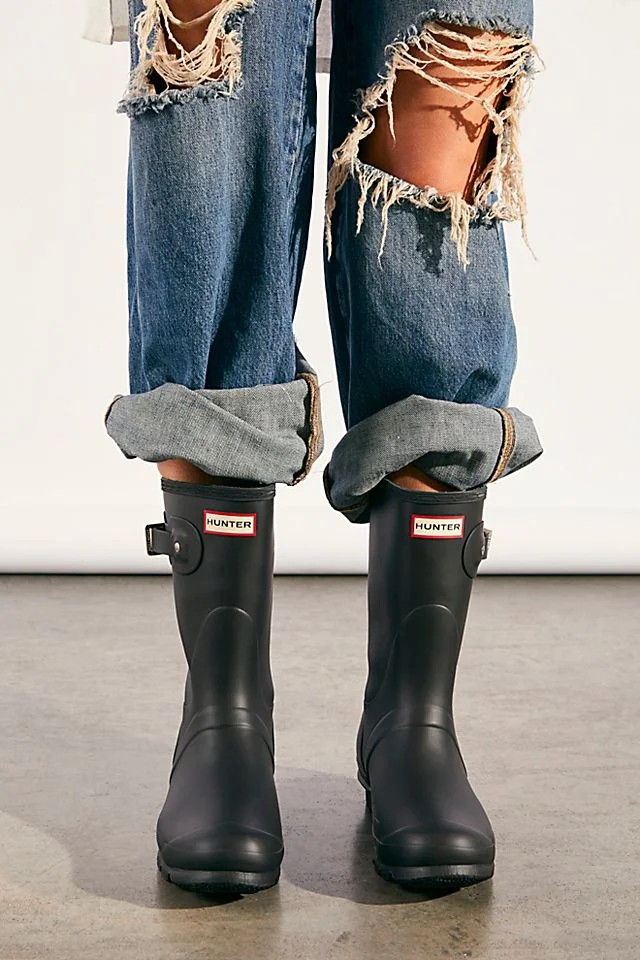 Short matte 2025 hunter boots