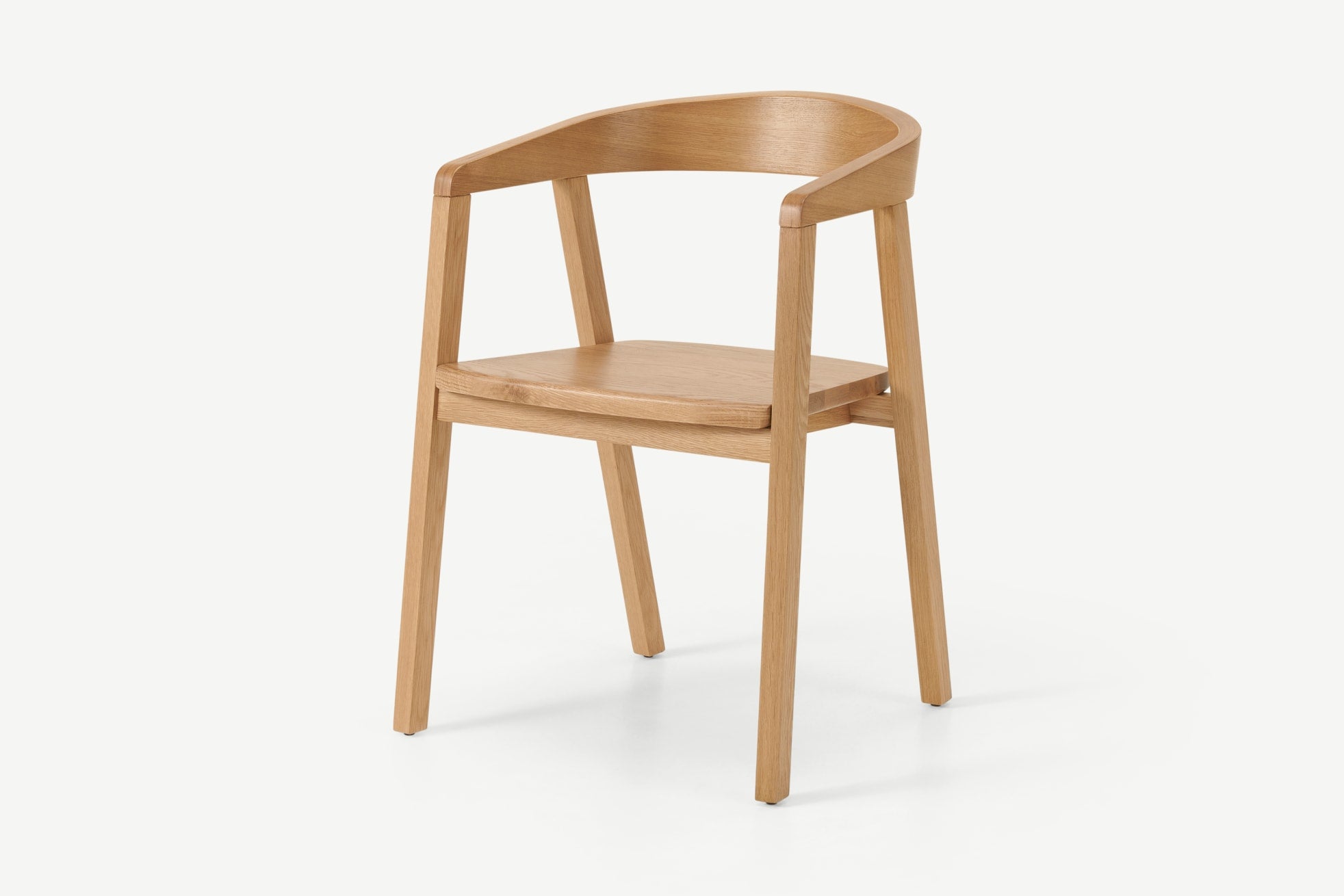 Made + Carver Dining Chair, Oak
