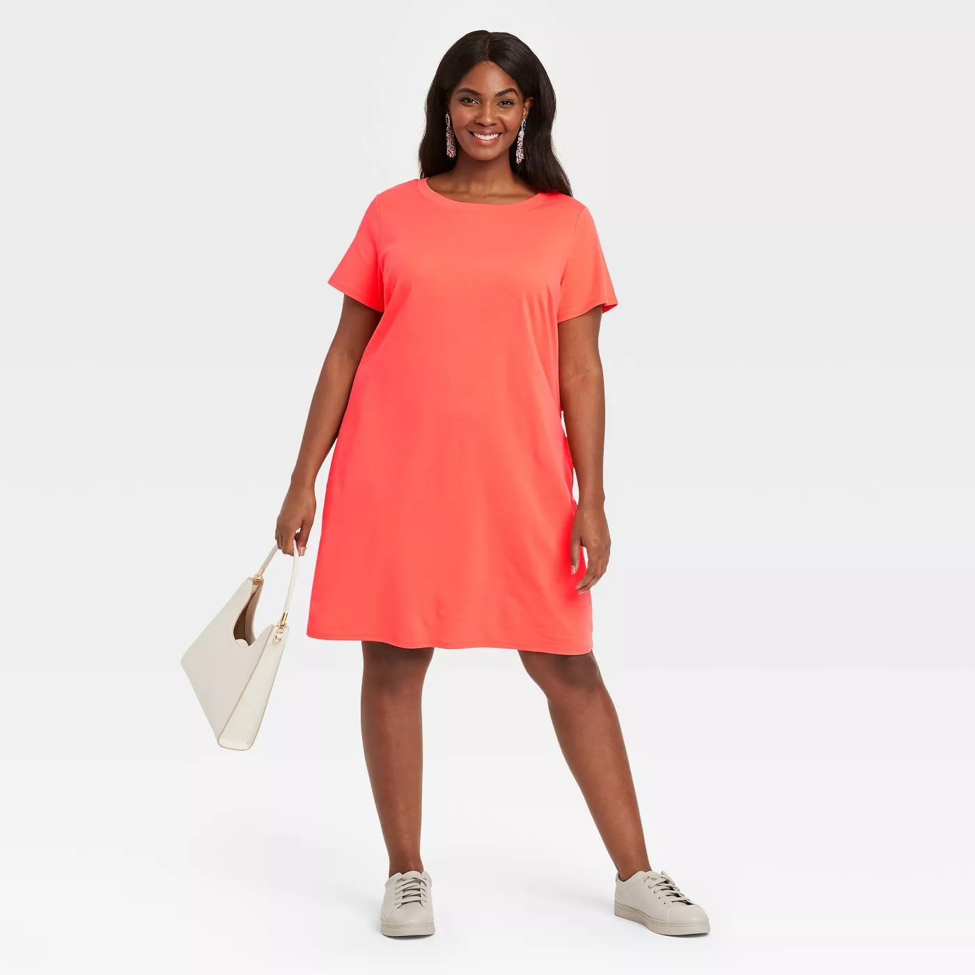 Ava and Viv + Plus Size Short Sleeve T-Shirt Dress