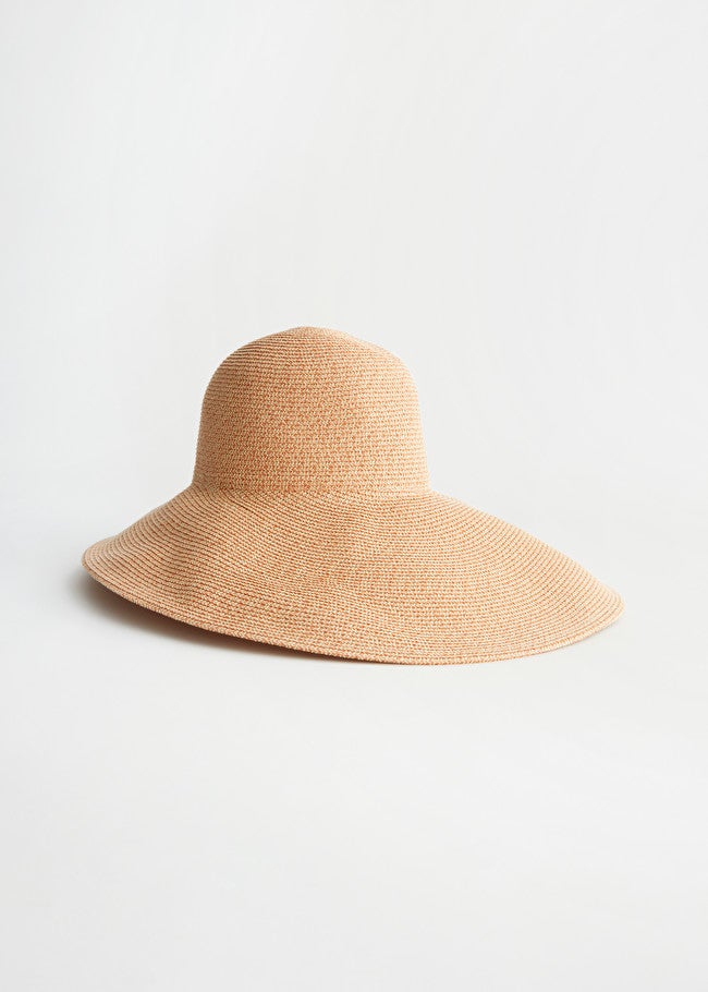 & Other Stories + Wide Brim Slanted Straw Hat