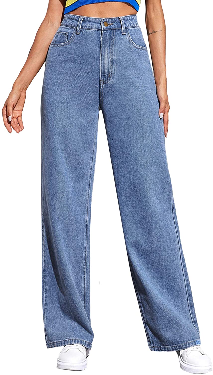 Soly Hux + Women’s High Waisted Wide Leg Jeans