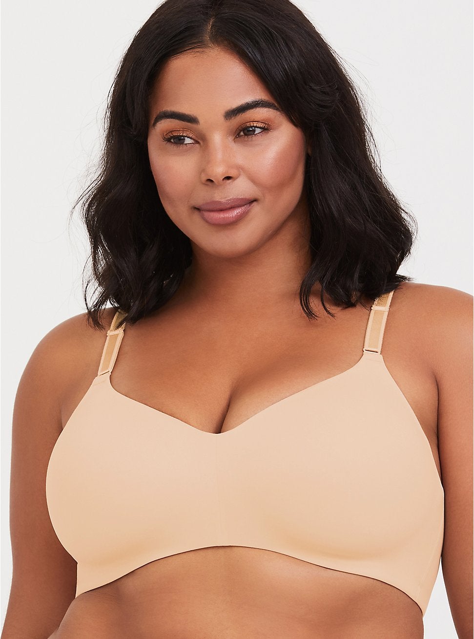 Lemorosy Women's Plus Size Full Coverage Non Padded Wireless Minimizer Bra  -Comfort and Double Support