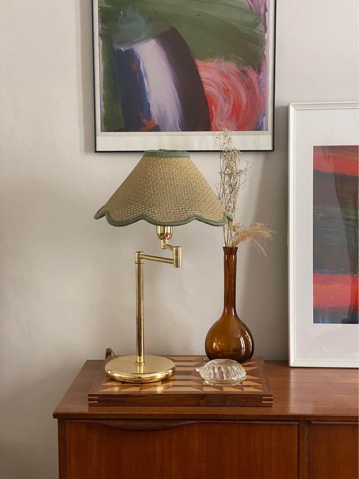 Rattan scallop lampshade discount