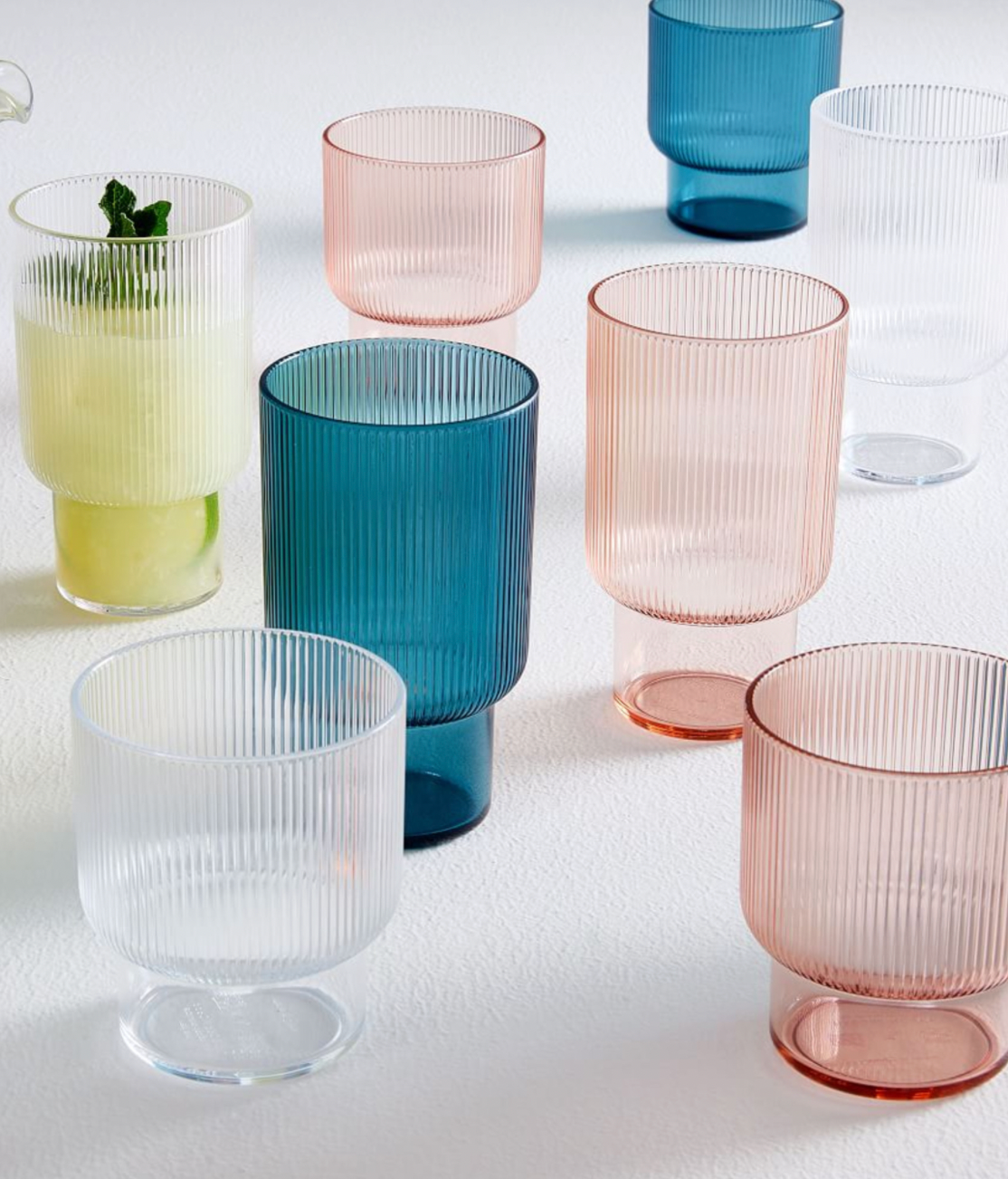 West Elm + Fluted Acrylic Highball