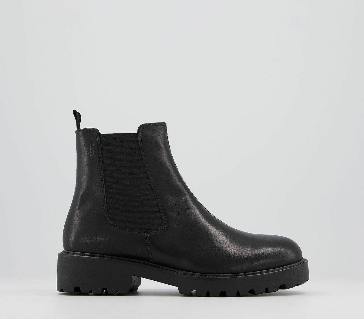 Office + Vagabond Shoemakers Kenova Chelsea Boots Black Leather Boots