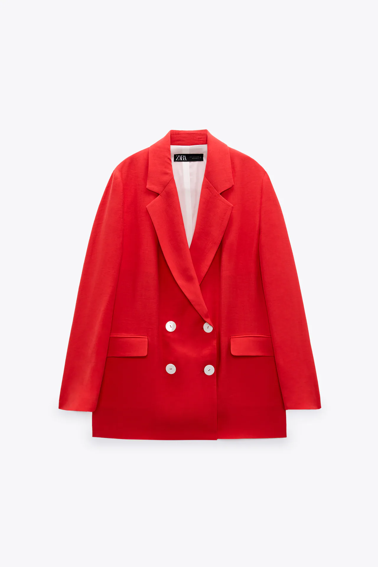 Zara + OVERSIZED DOUBLE BREASTED BLAZER