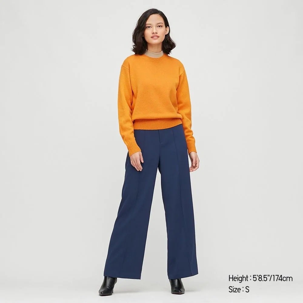 Uniqlo + Premium Lambswool Crew Neck Sweater