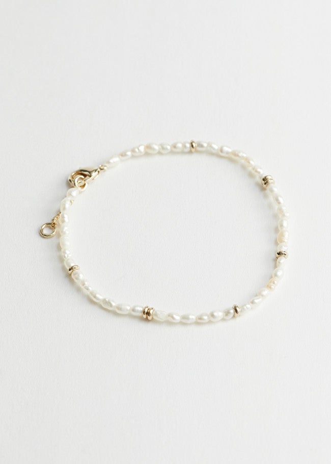 & Other Stories Beaded Pearl Bracelet