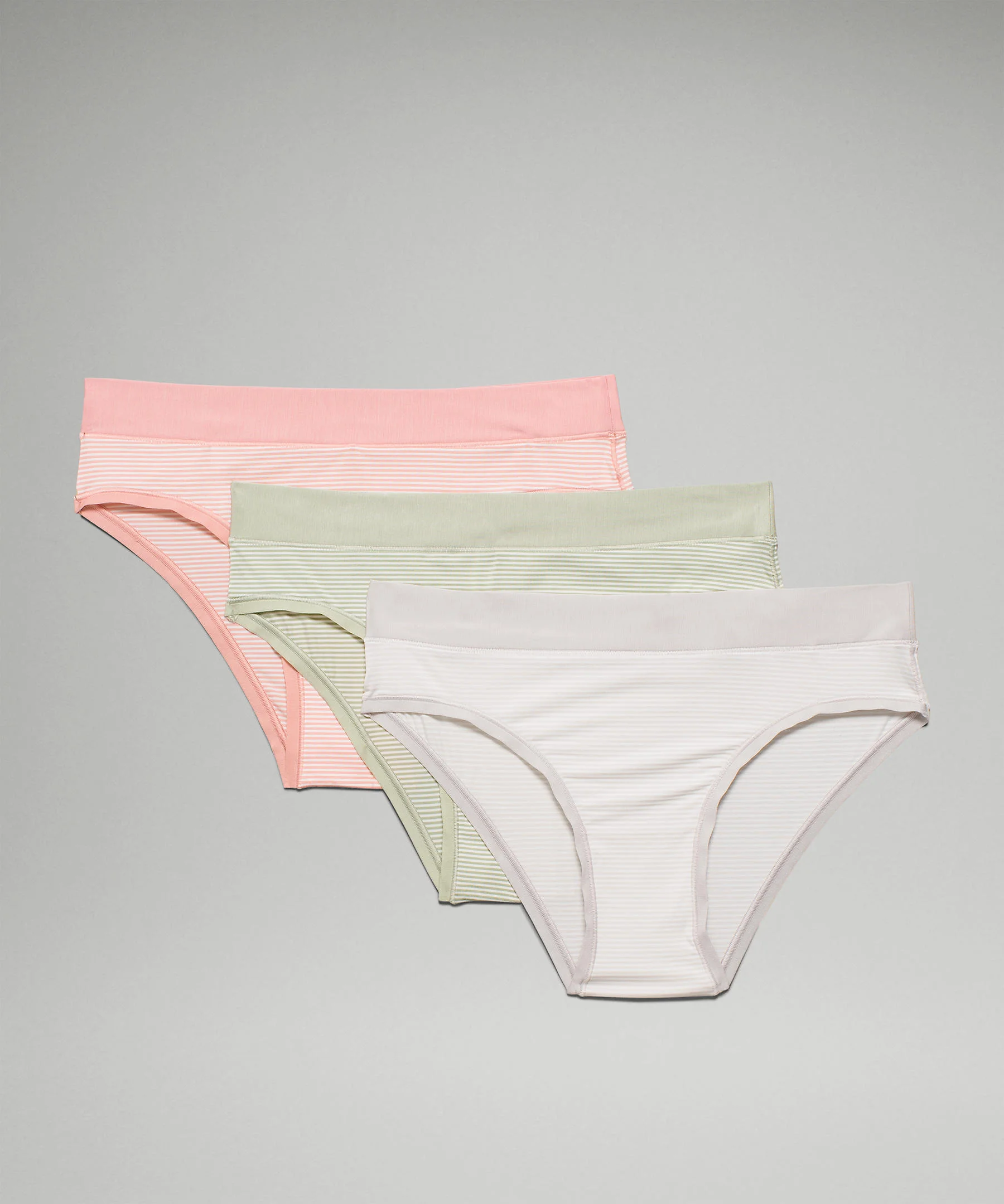 Lululemon + UnderEase Mid Rise Cheeky Bikini Underwear 3 Pack
