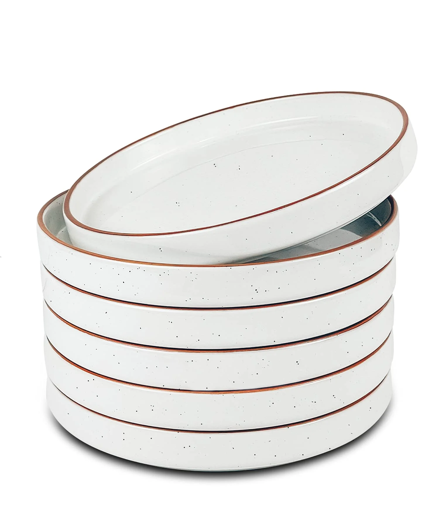Mora Ceramics + Flat Plates, Set of 6