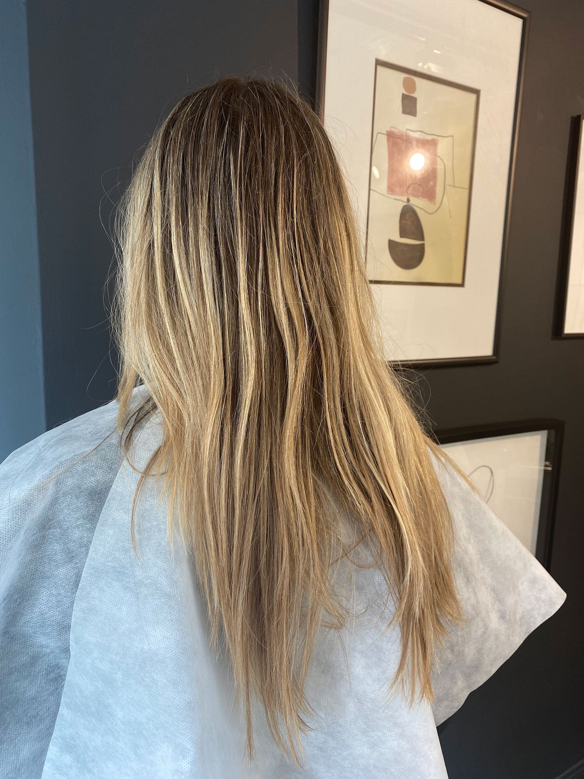 70s Blonde Hair Waves Transformation Before & After