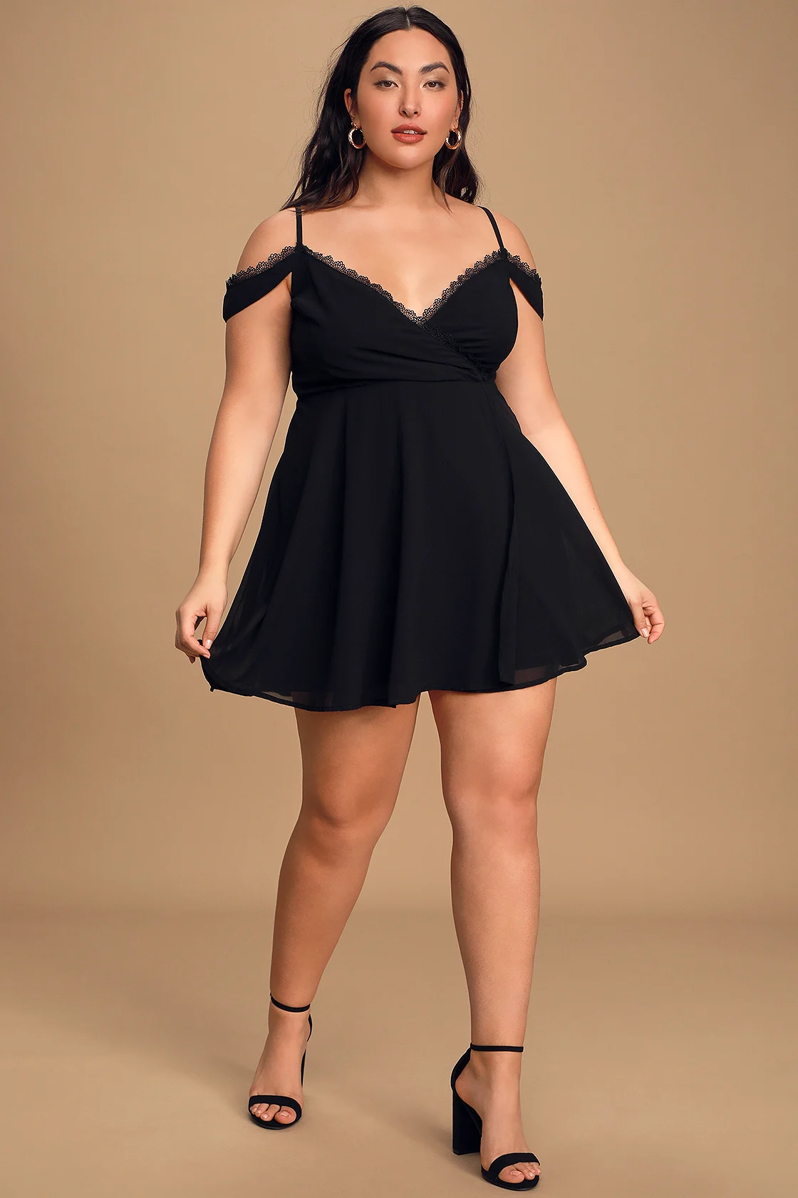 black dress for fuller figure