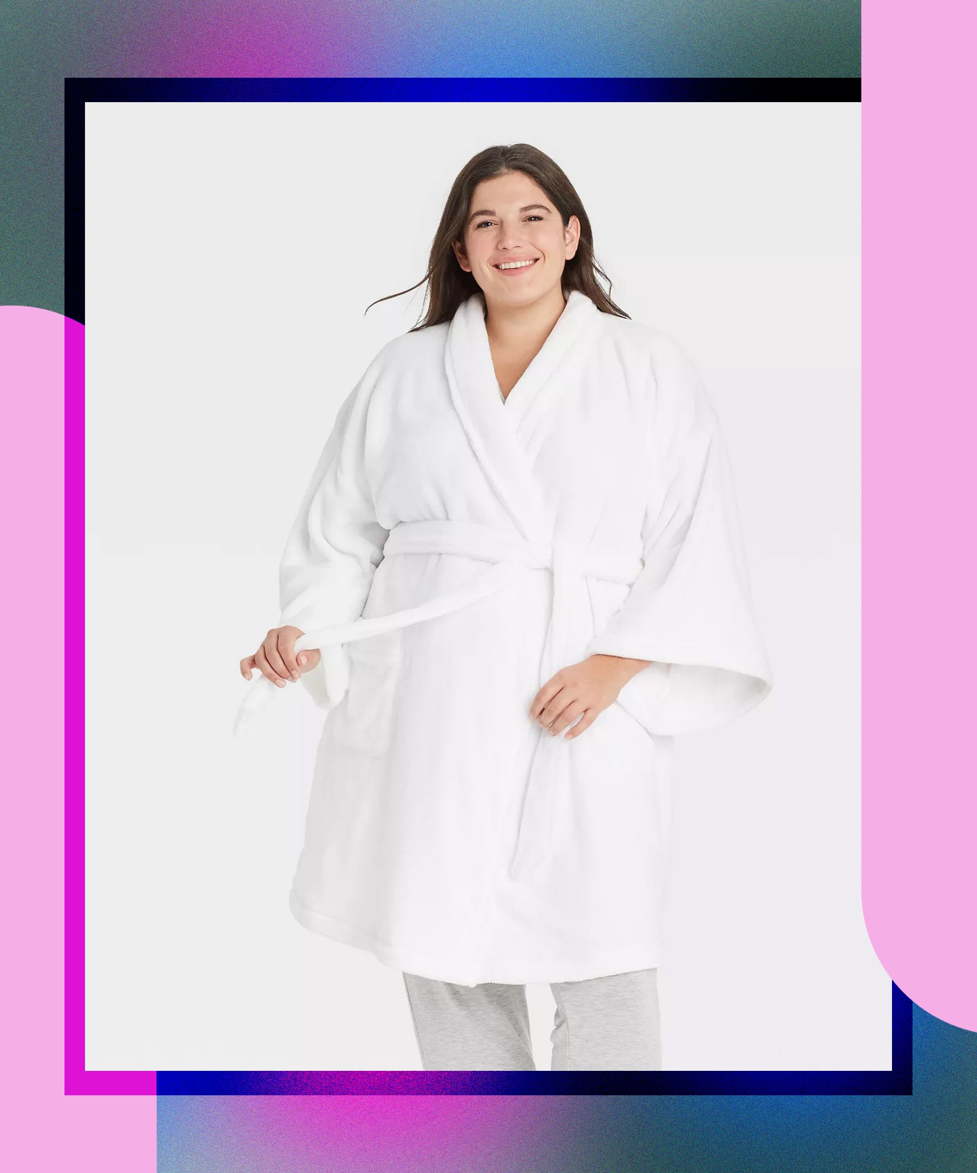 Cute plus size robes Clearance