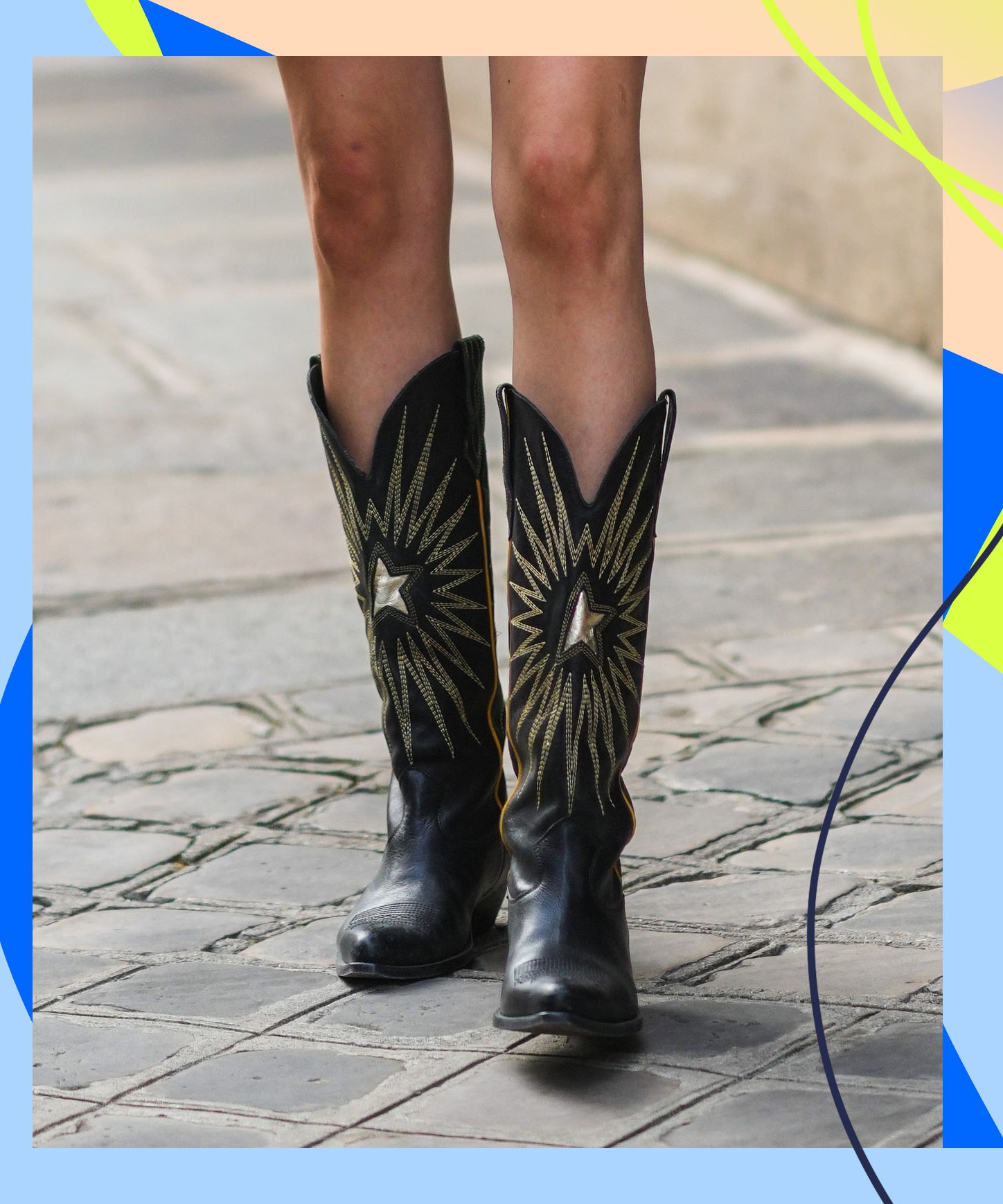 Karima cowboy Boots Shoes Womens Shoes Boots Cowboy & Western Boots Black Size 37 