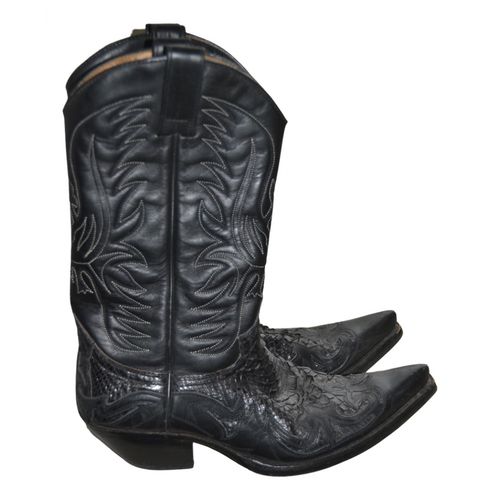 Unsigned + Leather Cowboy Boots 37