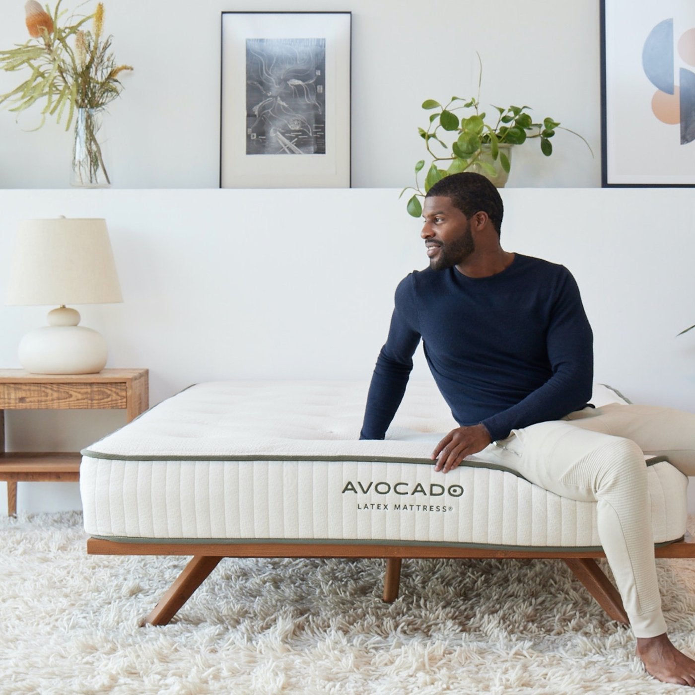 Latex mattress queen discount