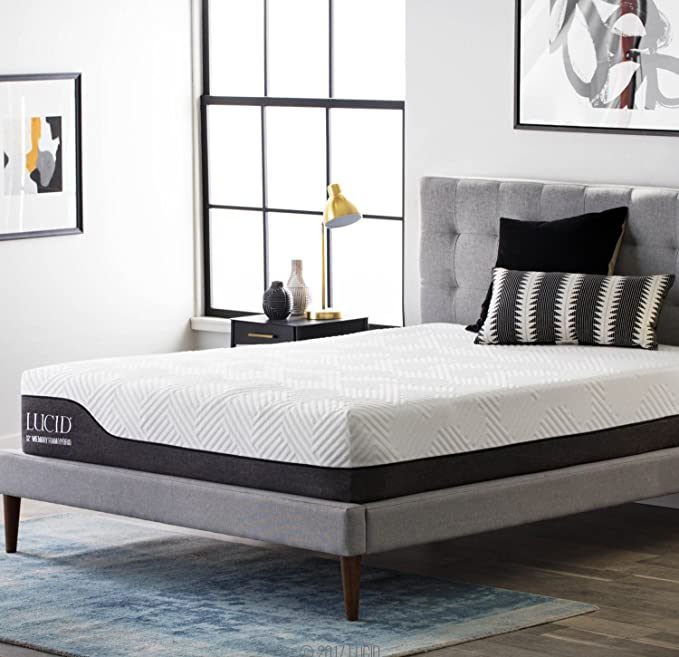 Lucid + 12inch Hybrid Mattress