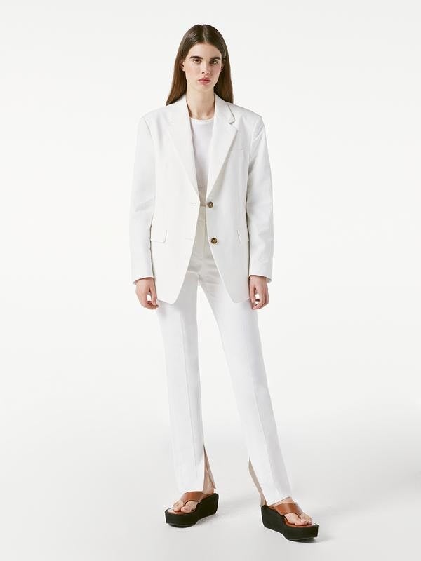 Frame Grandfather Jacket Suiting White