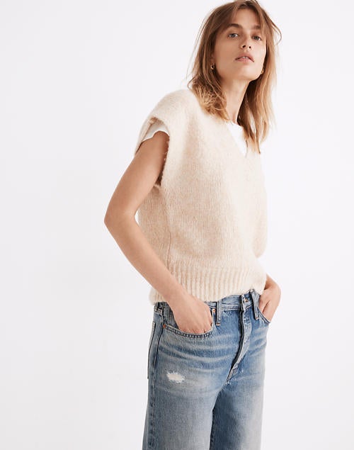 Madewell hotsell cropped sweater