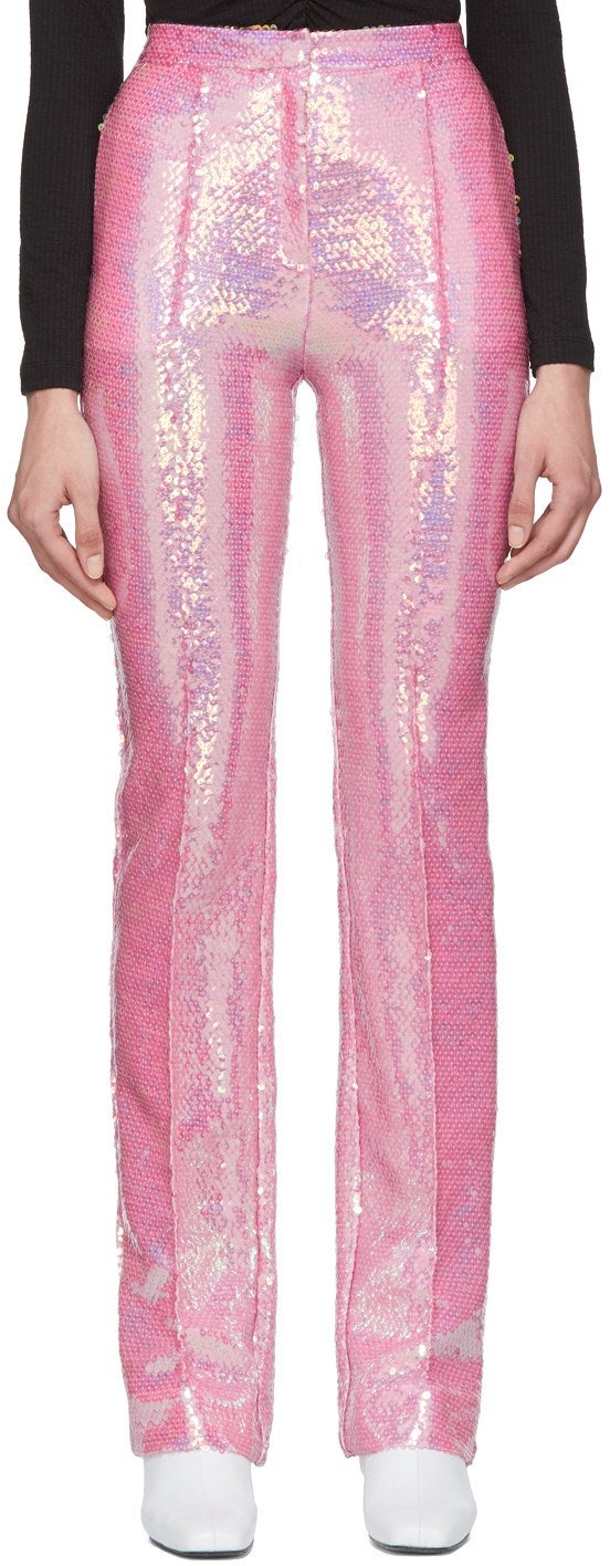 Paco Rabanne + Pink Sequin Trousers
