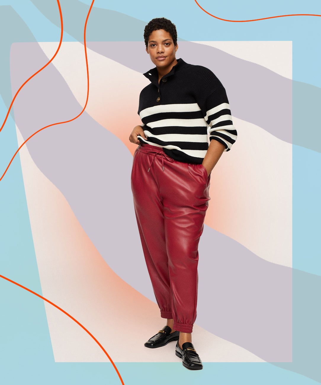 Pull on trousers deals plus size