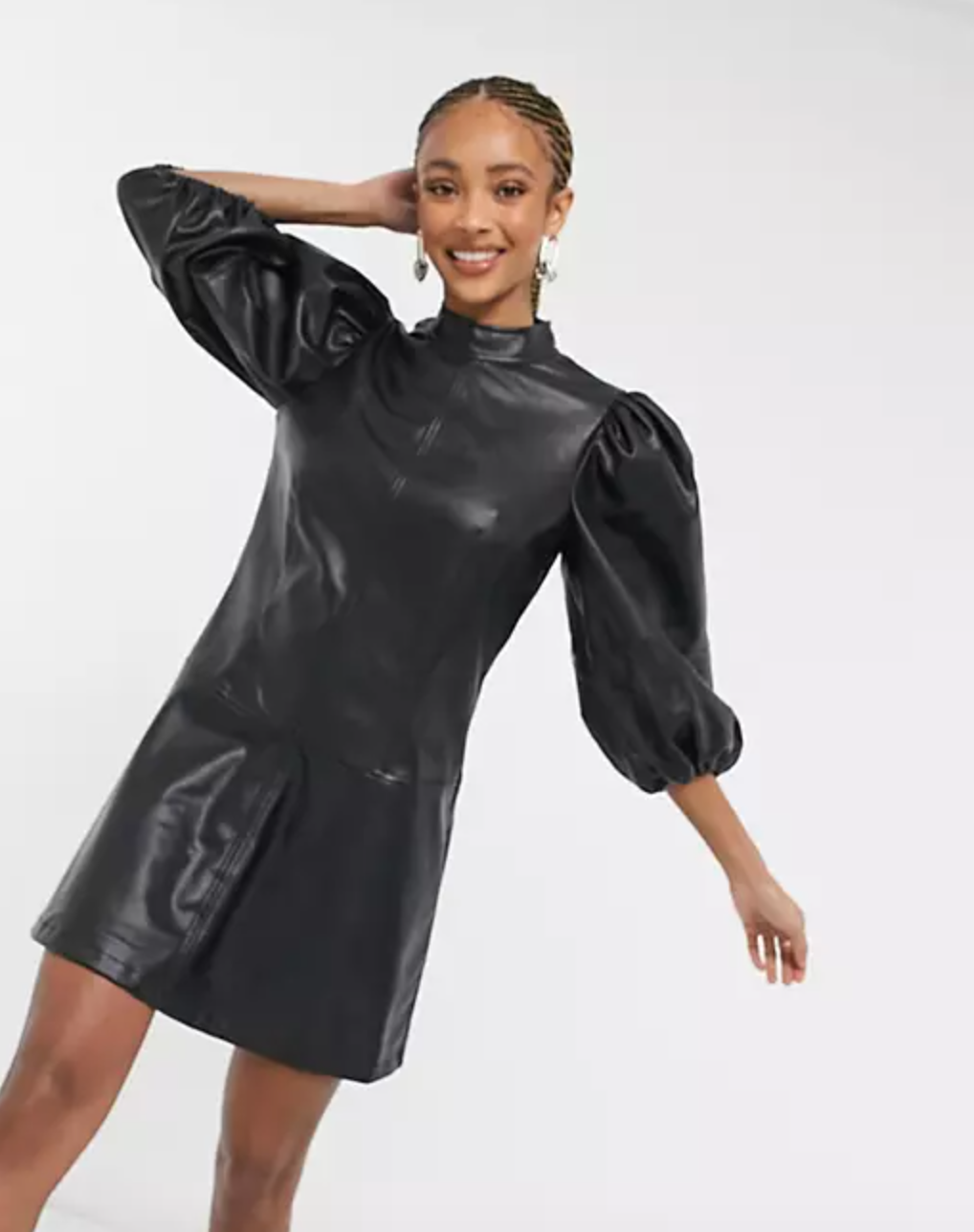 Topshop sales leather dress