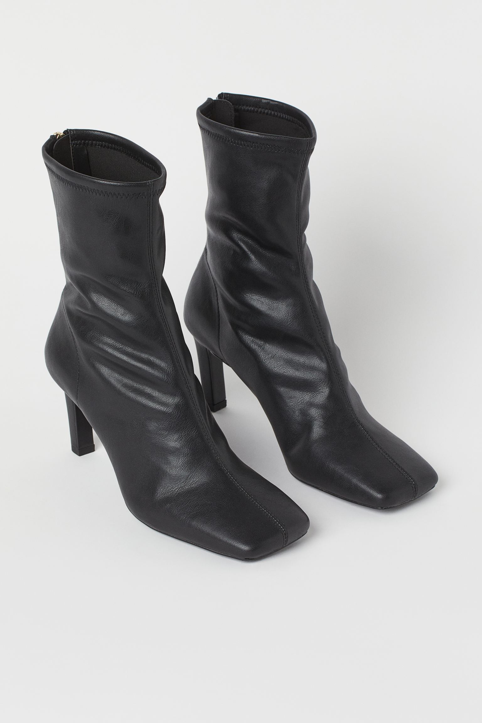 H&M + Square-Toe Ankle Boots