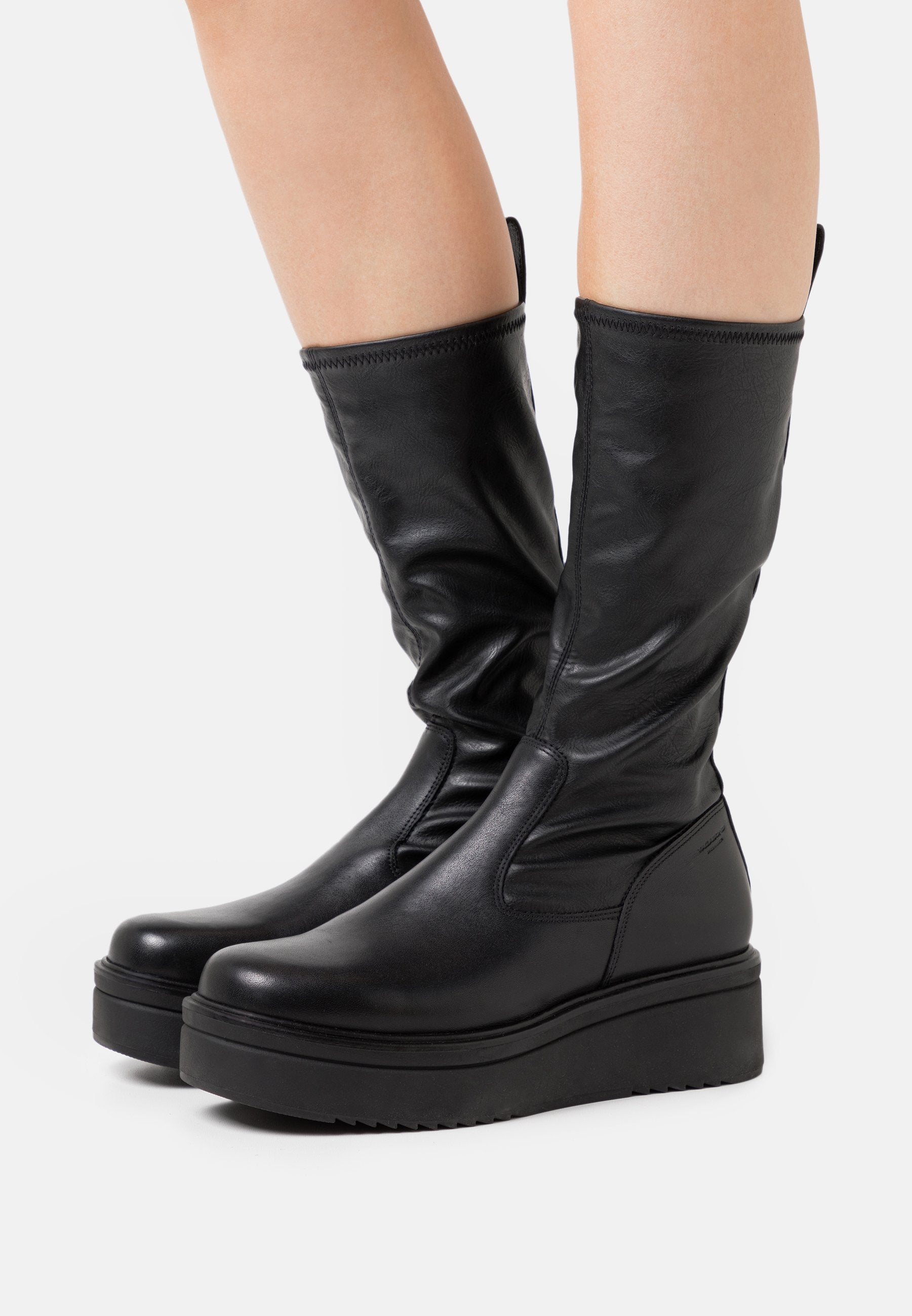 Vagabond Tara Boots - Flatform Boots - Genuine Leather Boots - Lulus