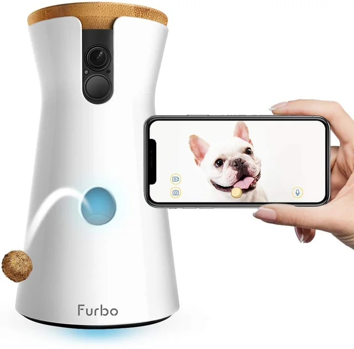 DOG CARE Dog Camera Treat Dispenser, 1080p HD 360