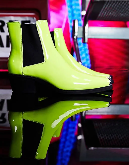 Neon chelsea shop boots