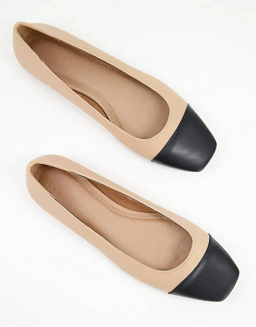 Square toe 2025 ballet shoes
