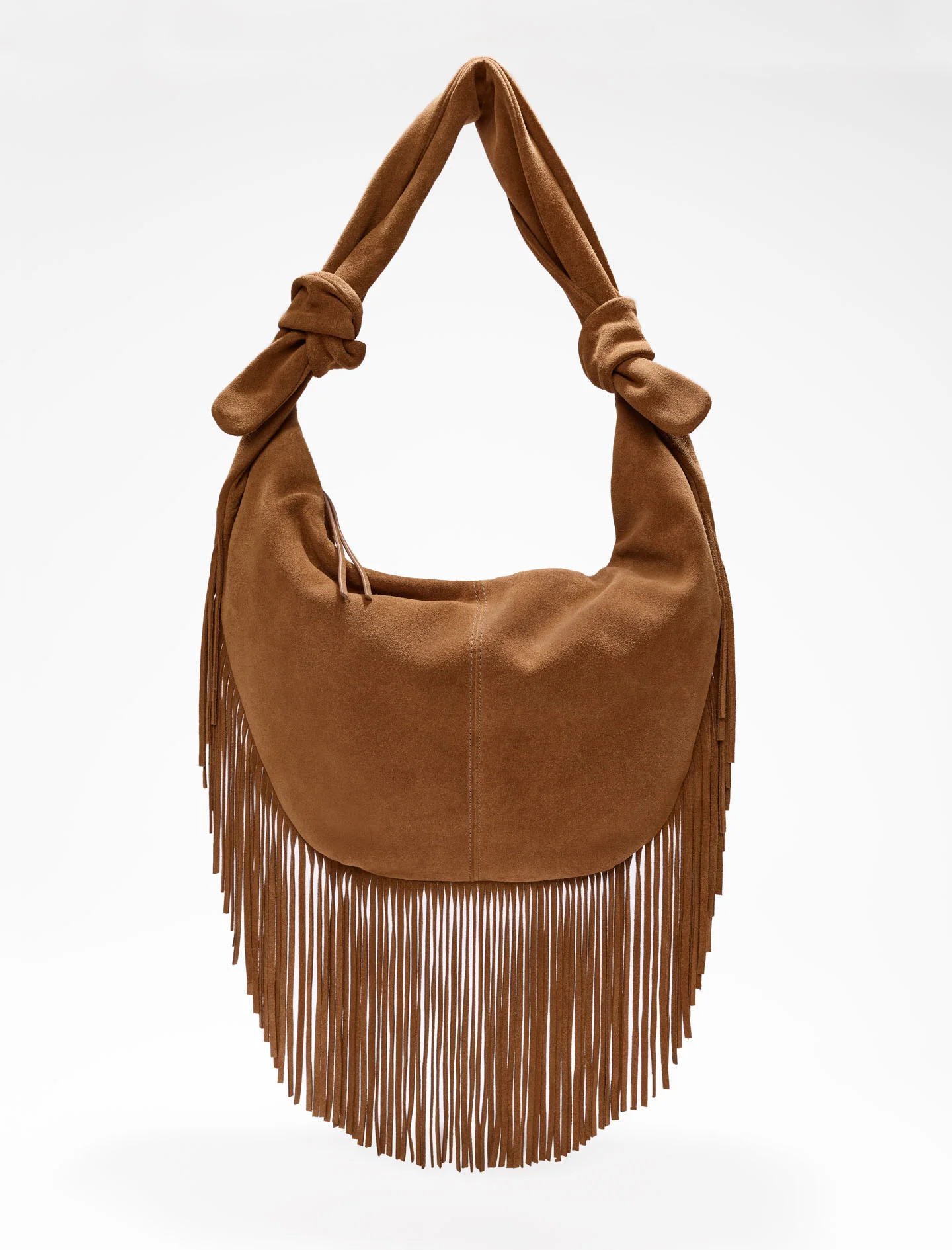 Maje Suede Tie Bag With Fringing