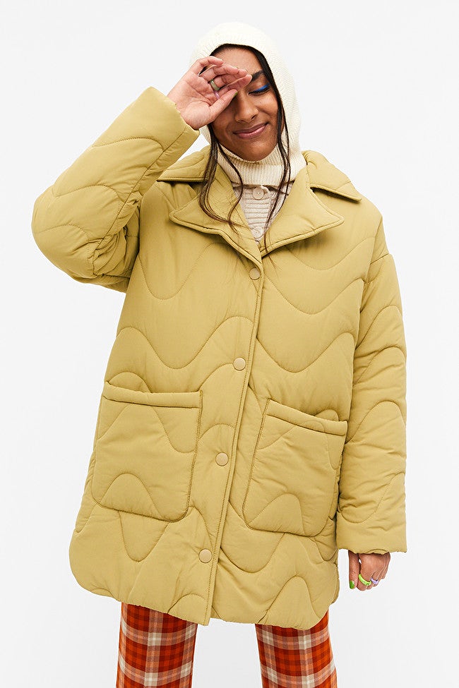 Monki clearance quilted coat