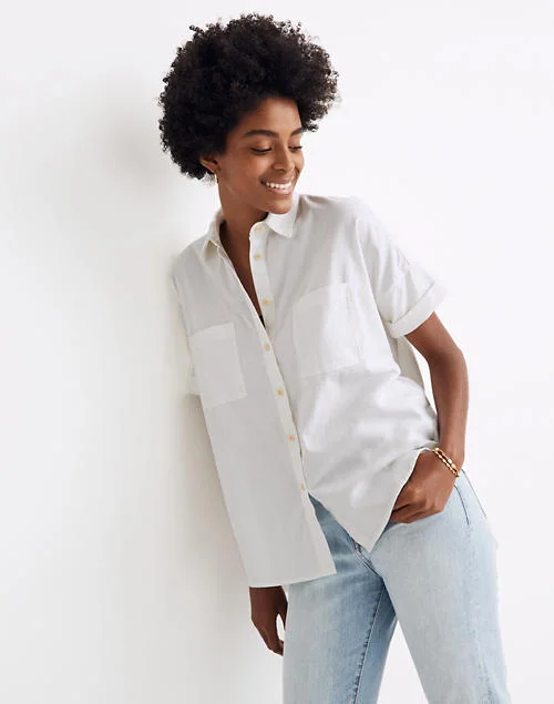 White Collared Shirt Women 2022 Fashion Casual Long Sleeve Button