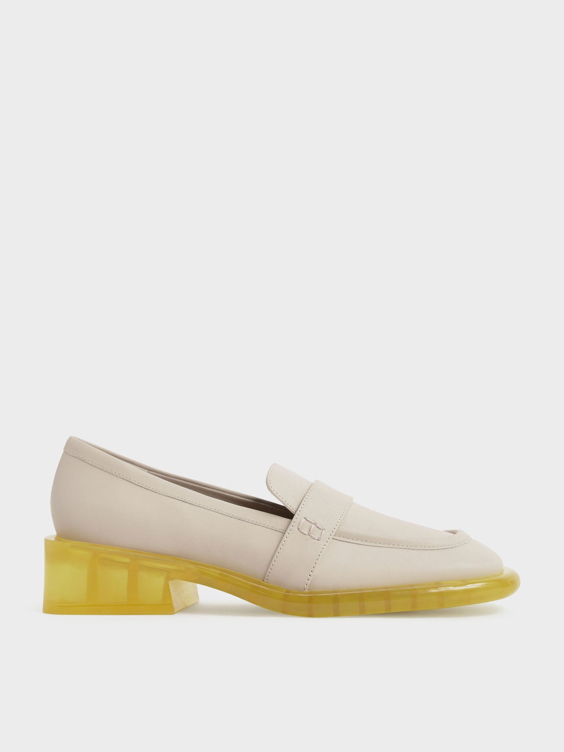 Charles & Keith + TwoTone Leather Penny Loafers