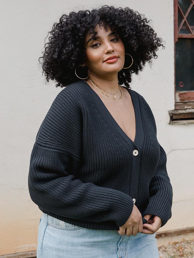 Tradlands + Shelter Cotton Cardigan Storm