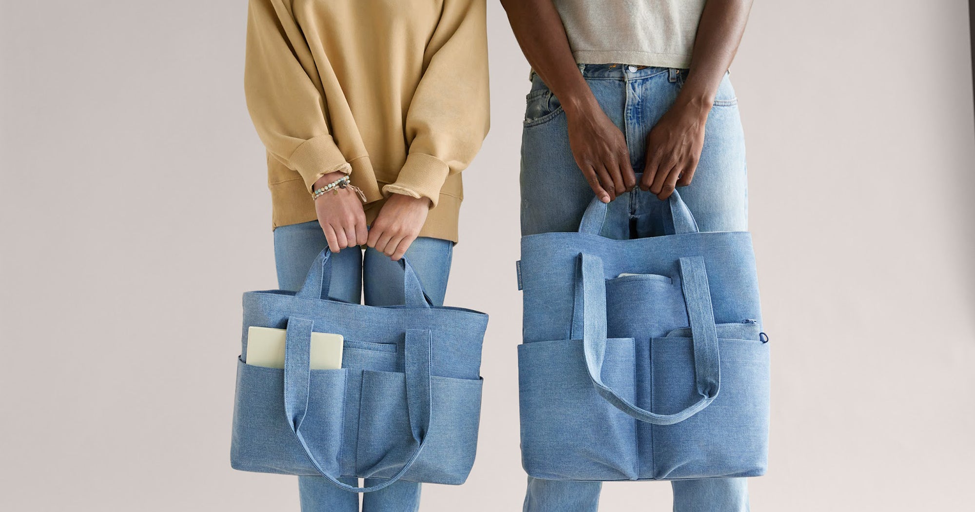 Dagne Dover Fall 2021 Denim Tote u0026 Handbag Collection