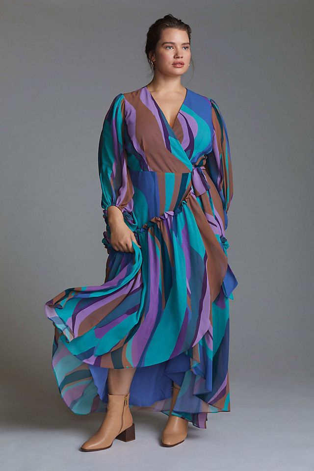 Hutch + Geo Wrap Maxi Dress