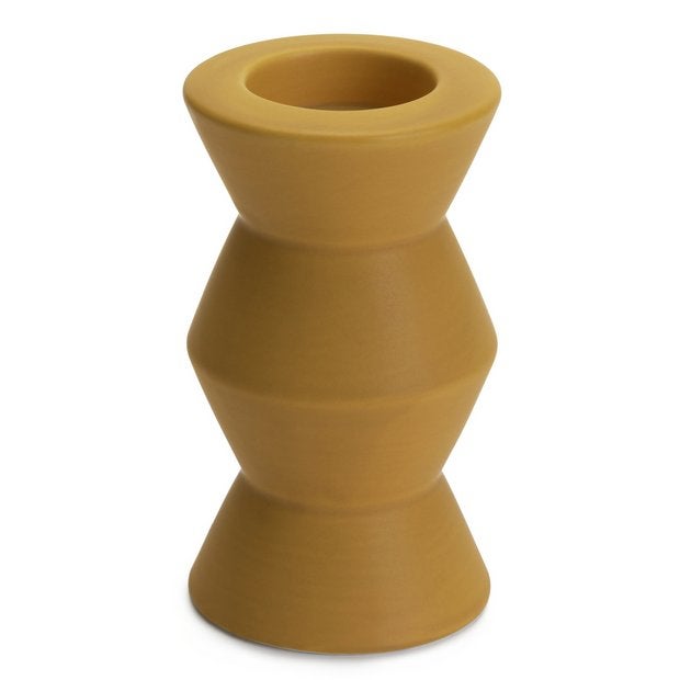 Habitat + Habitat Small Ceramic Candle Holder Mustard