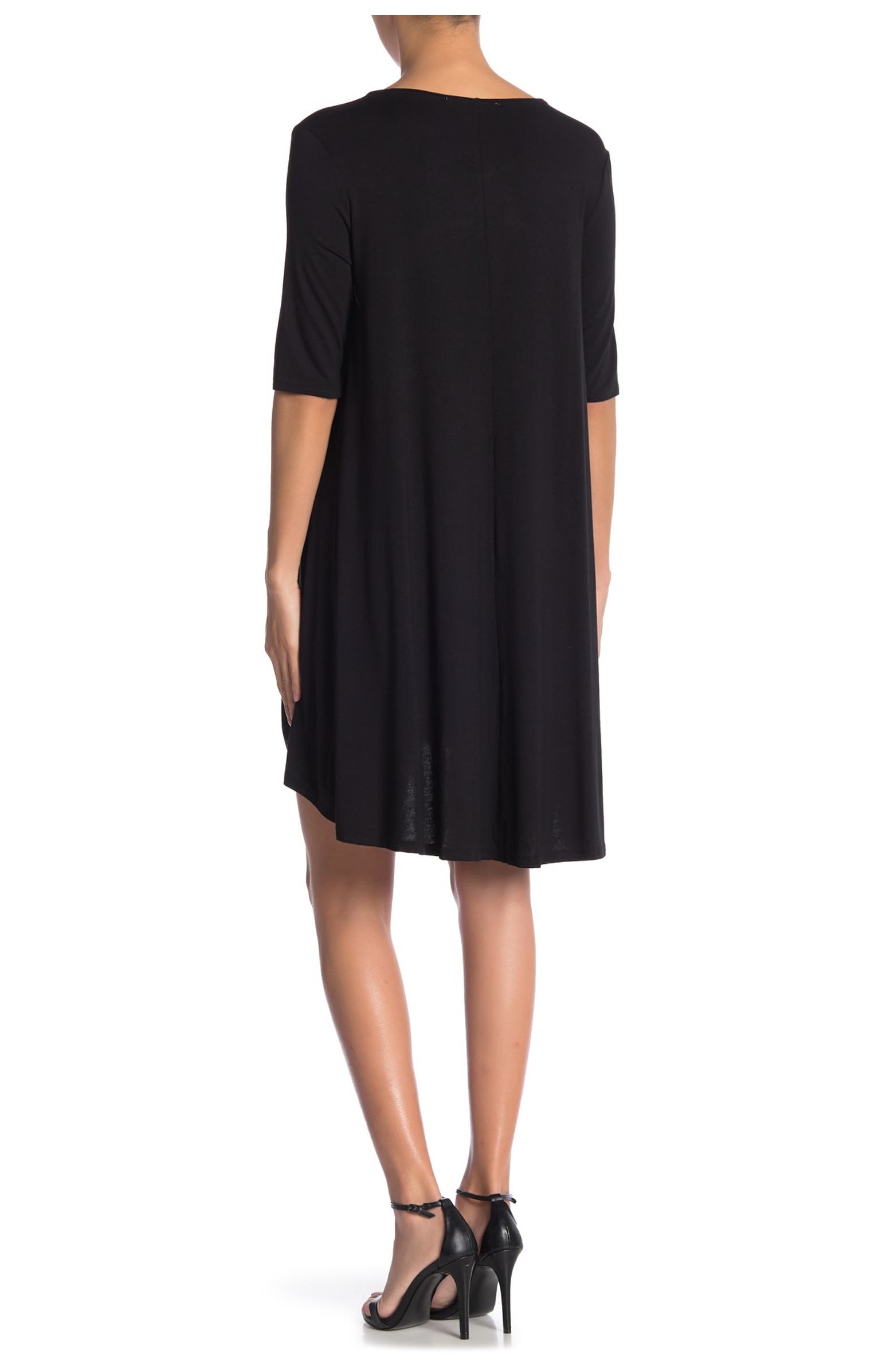 philosophy apparel elbow sleeve knit swing dress