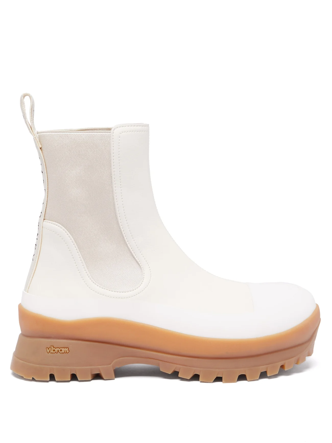 Stella McCartney + Trace Chunky-Sole Faux-Leather Chelsea Boots