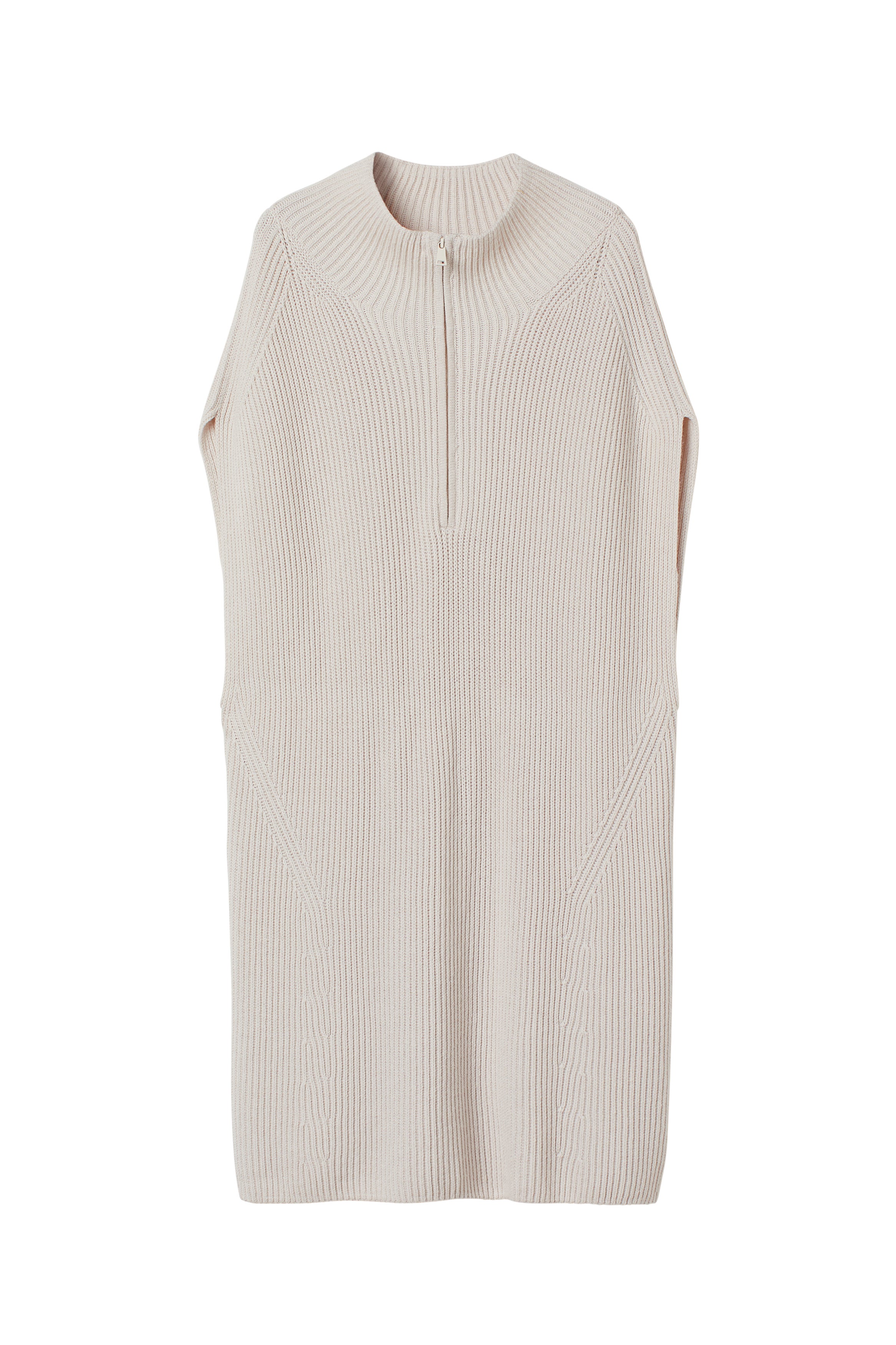 H M   Rib Knit Wool Blend Dress