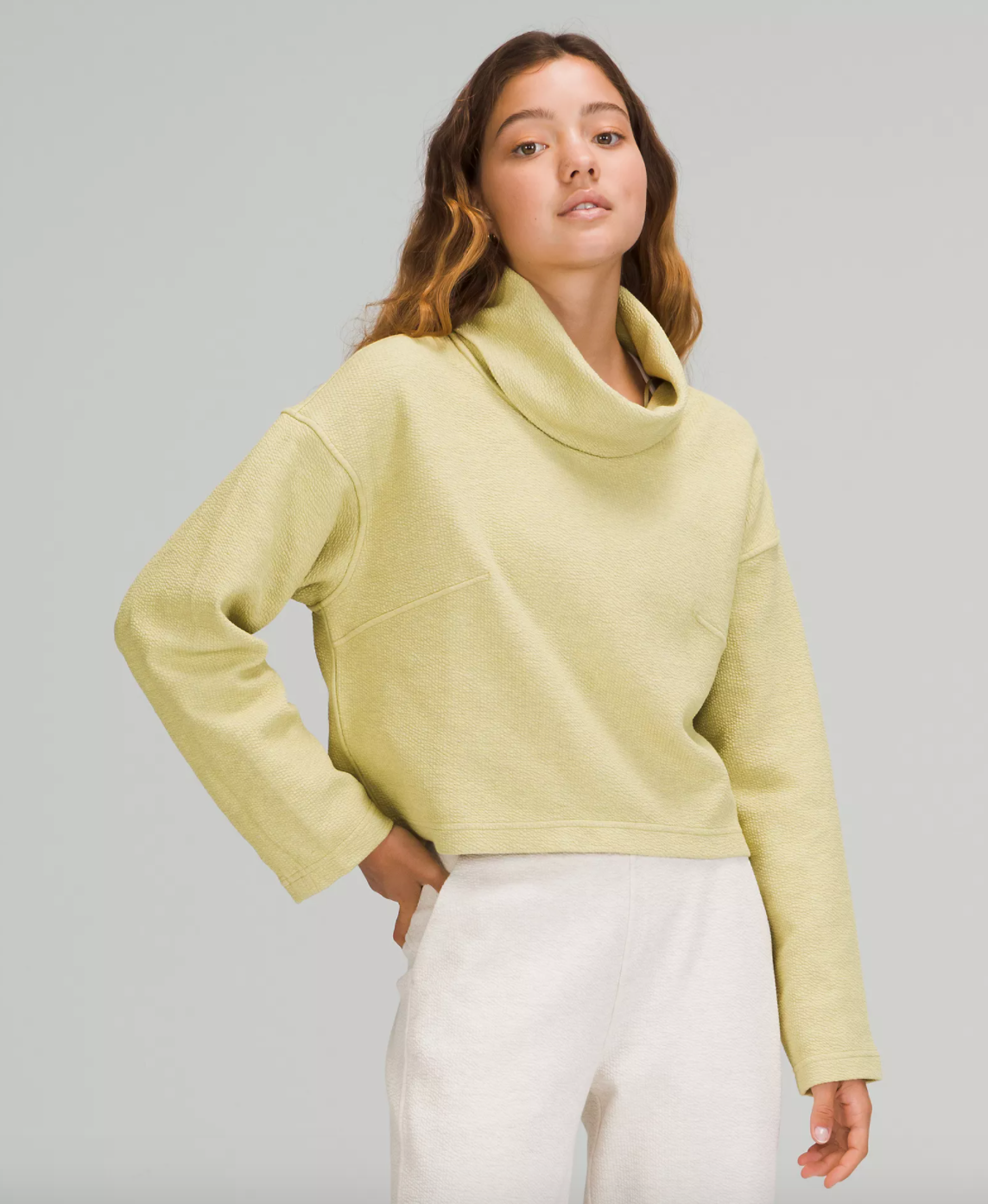 Lululemon cowl neck sweater discount
