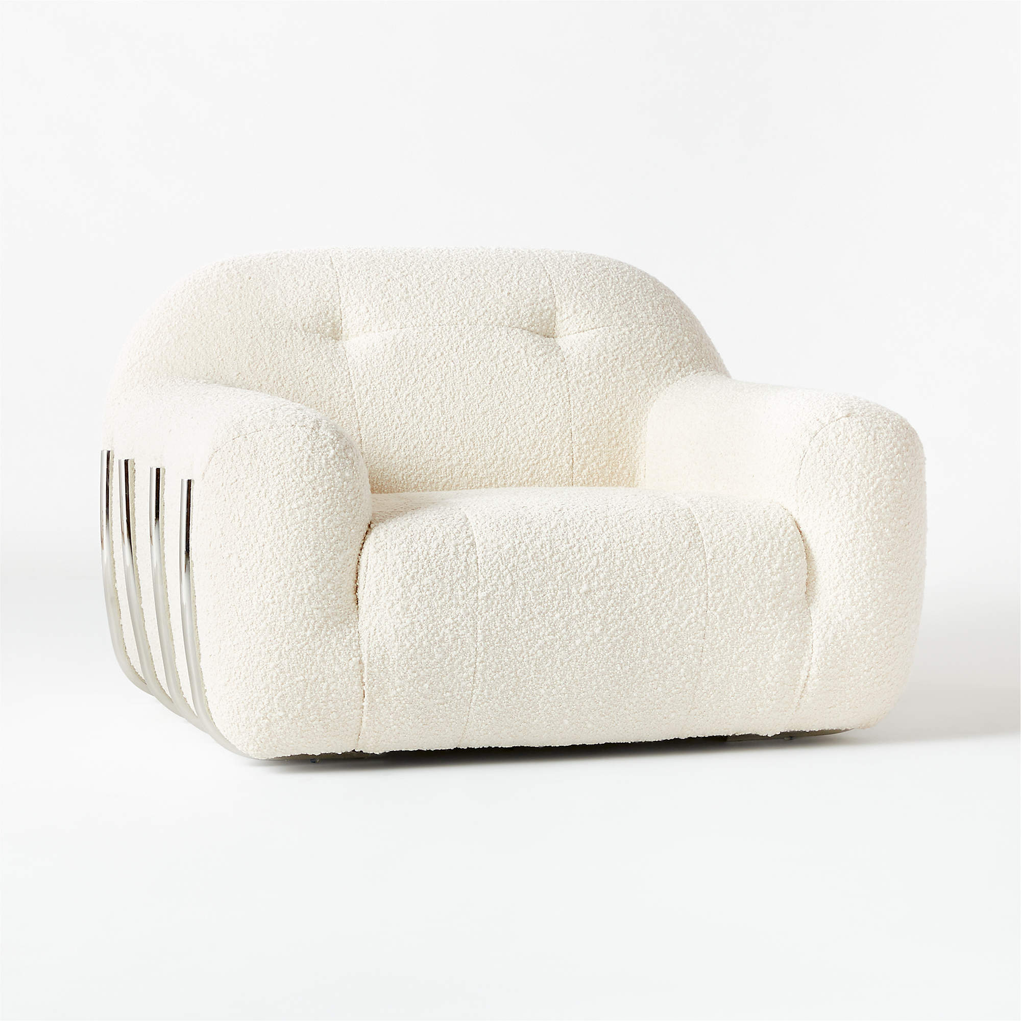 CB2 + Brace Cream Boucle Chair