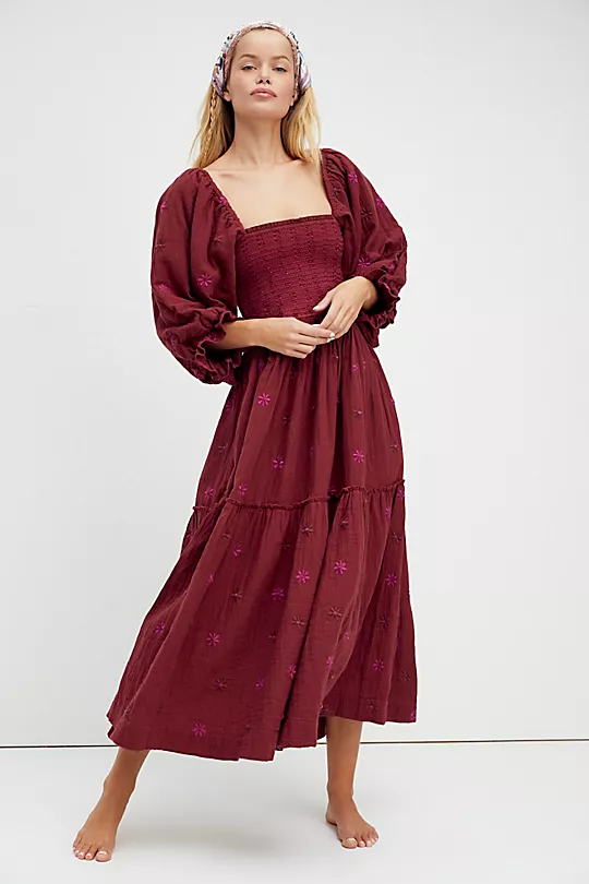 free people women's dresses dahlia embroidered maxi dress stores