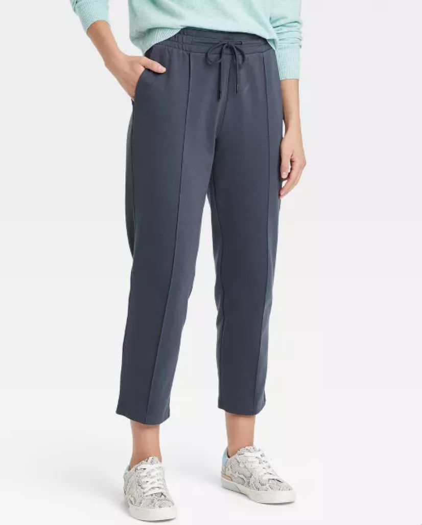 A New Day + Women’s High-Rise Knit Drawstring Ankle Pull-On Pants  – A New Day™