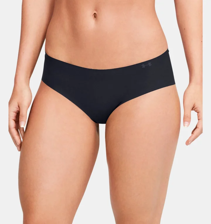 Under Armour Women's Pure Stretch Thong Multi-Pack, Black (001