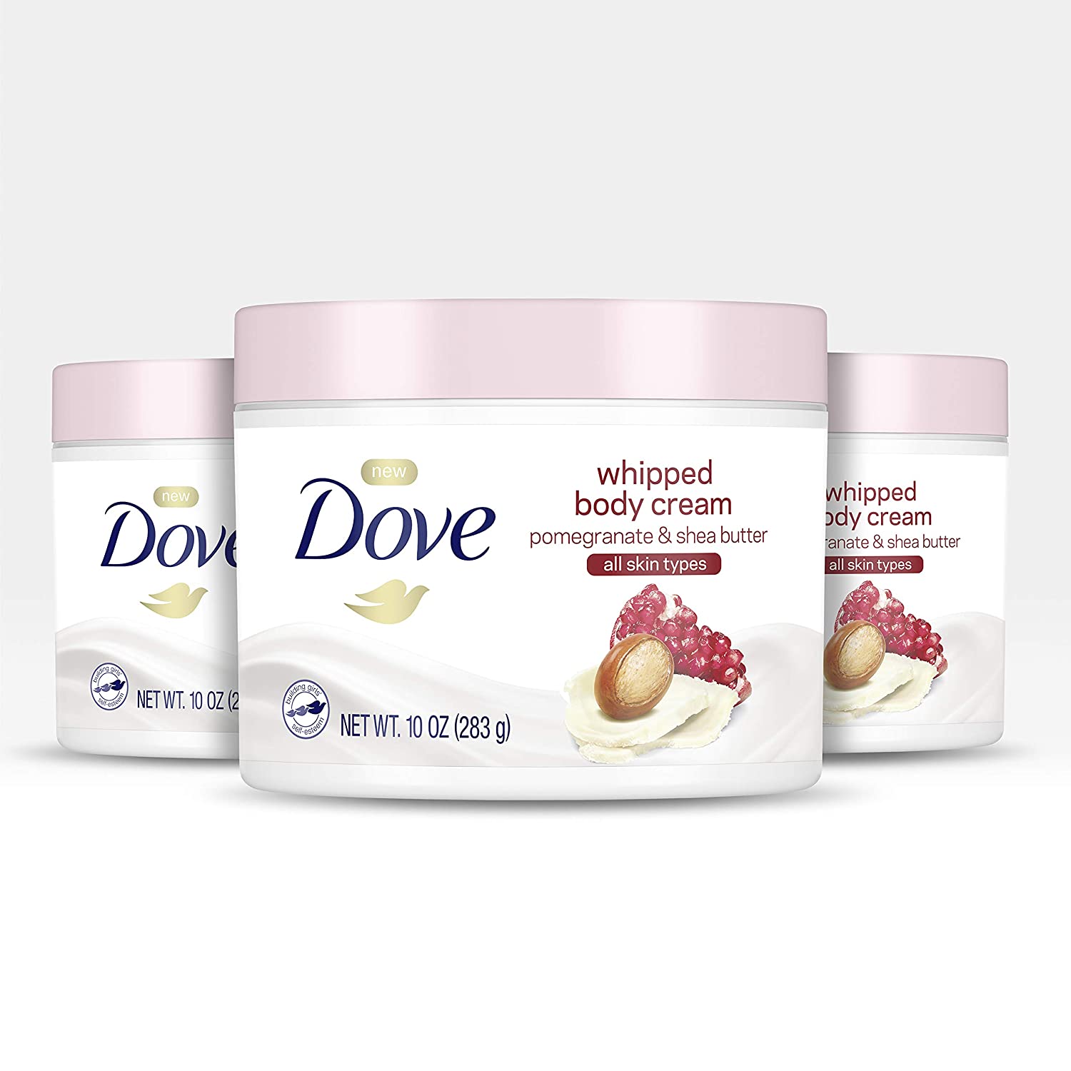 Dove + Whipped Body Cream Pomegranate and Shea Butter, Pack of 3