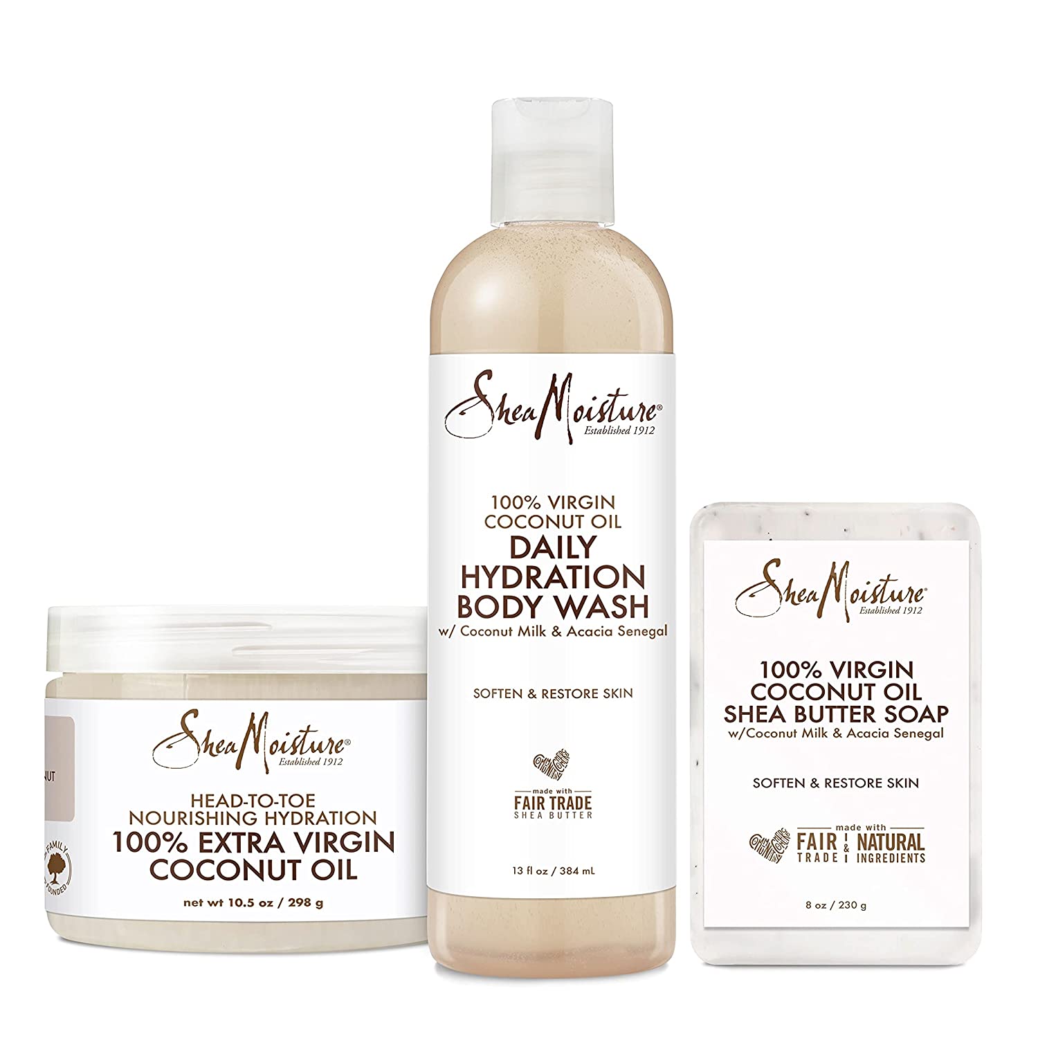 SheaMoisture + 100 Virgin Coconut Oil Bath and Body Kit